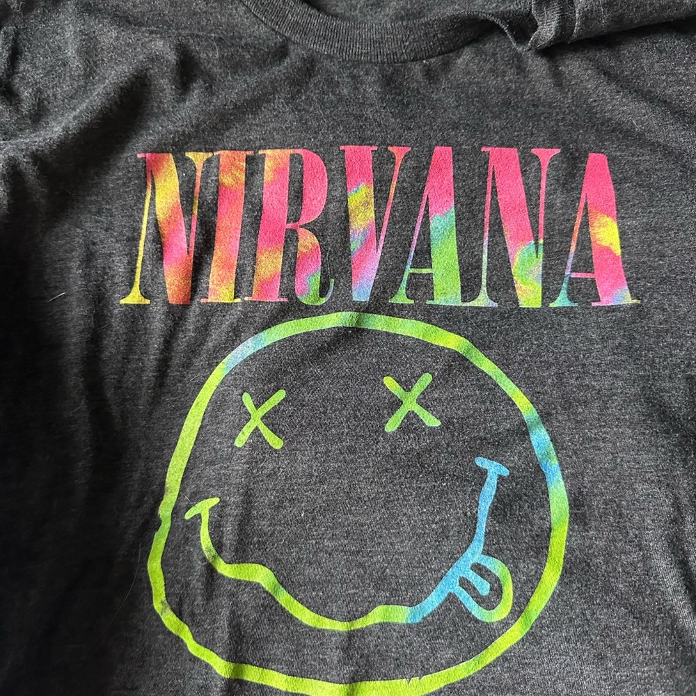 NIRVANA Multicolor Graphic Tee - Short Sleeve Large